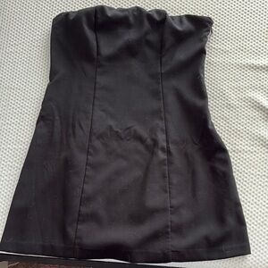 A New Day Black Strapless Sheath Mini Dress